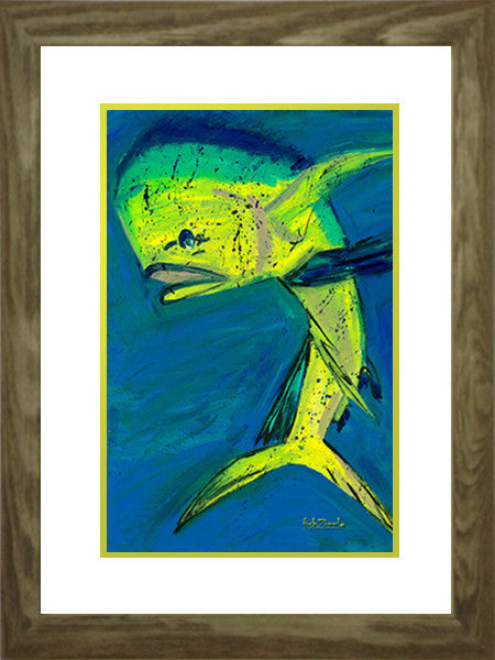 Mahi Mahi Fish Art Framed - FishZizzle