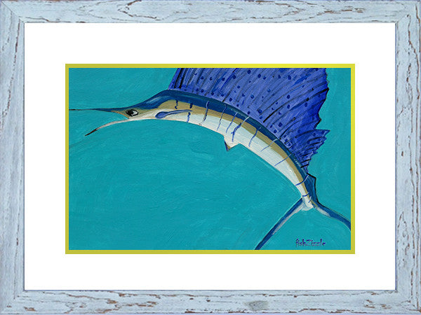 Sailfish Art Framed - FishZizzle