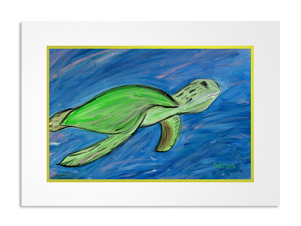 Sea Turtle Art Print - FishZizzle