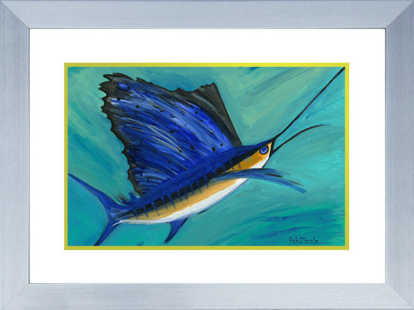 Sailfish Art Framed - FishZizzle