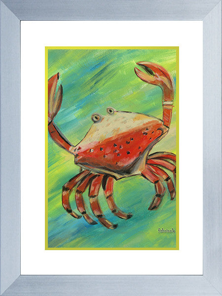 Crab Art Framed - FishZizzle