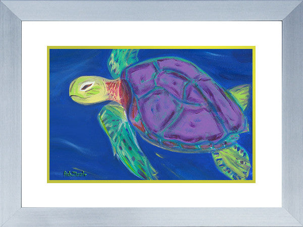 Sea Turtle Art Framed - FishZizzle