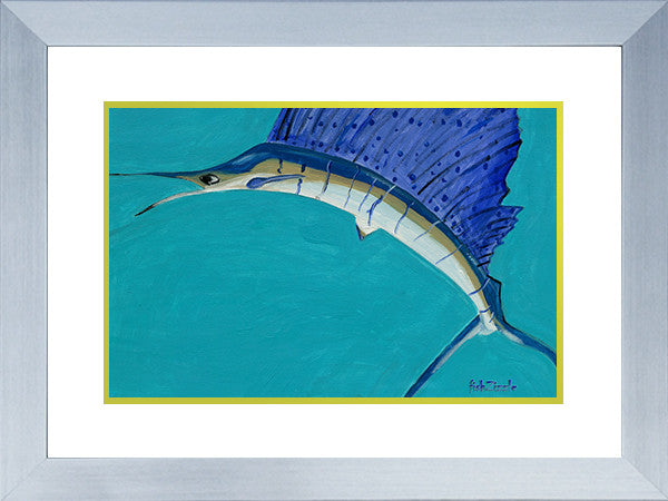 Sailfish Art Framed - FishZizzle