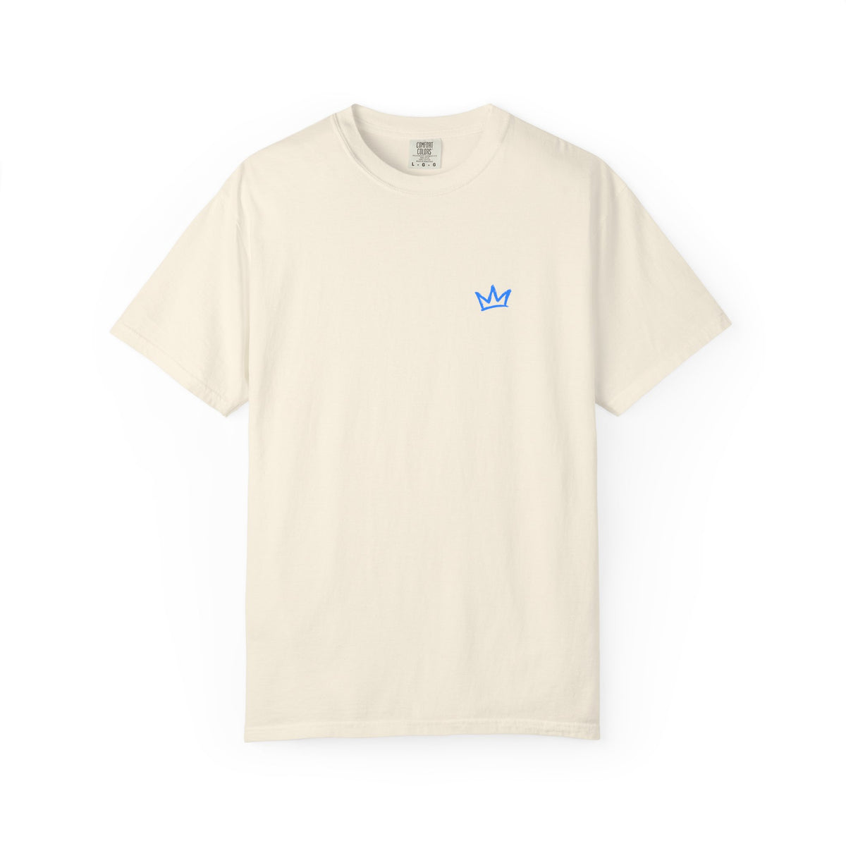Salt Christmas tee — Ivory — Front — aqua crown