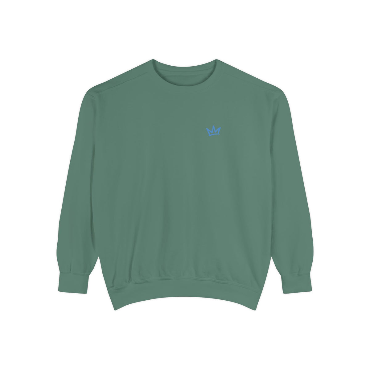Salt Christmas crewneck — Light Green — Front — aqua crown