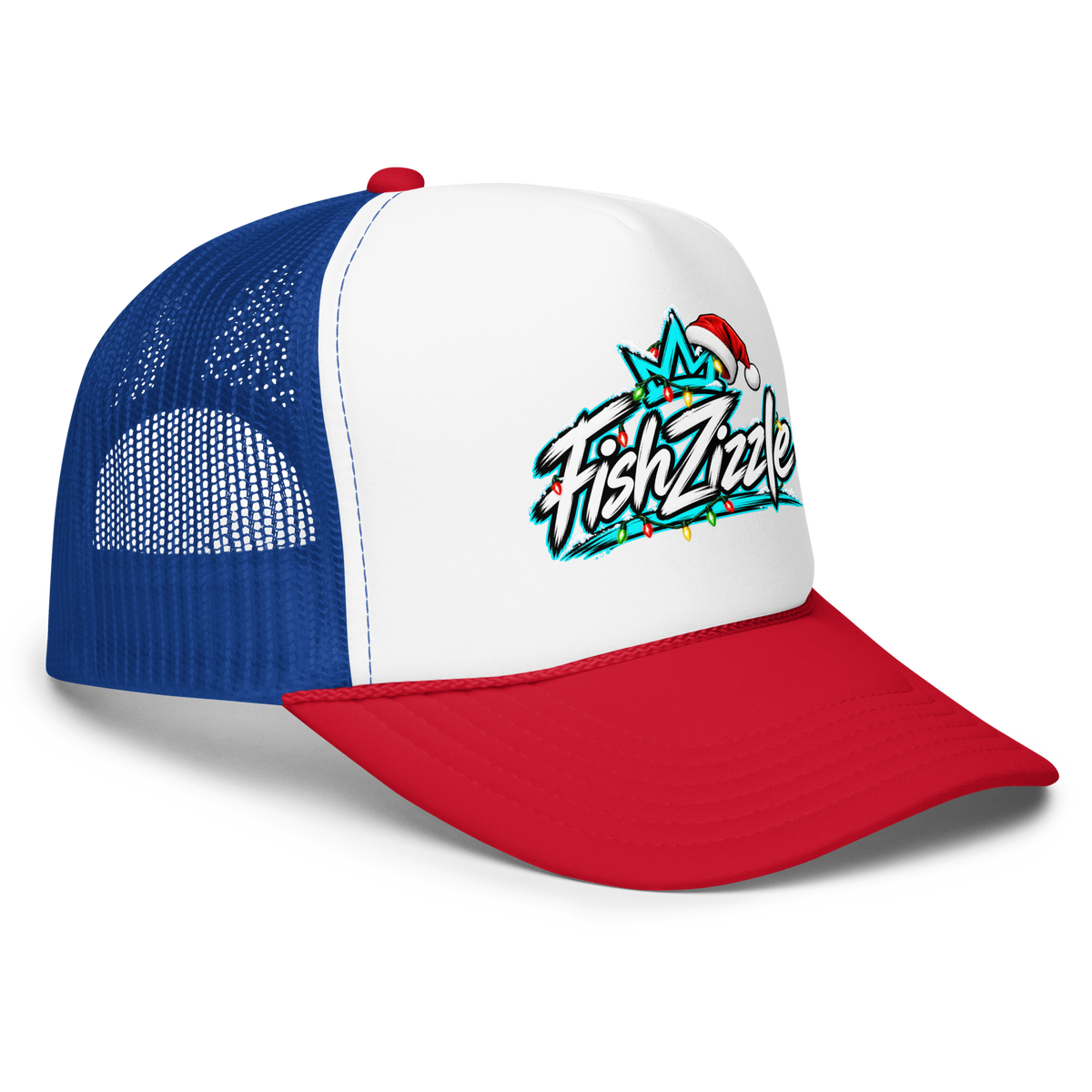 Red / White / Royal | Three-quarter | verified Printful placement