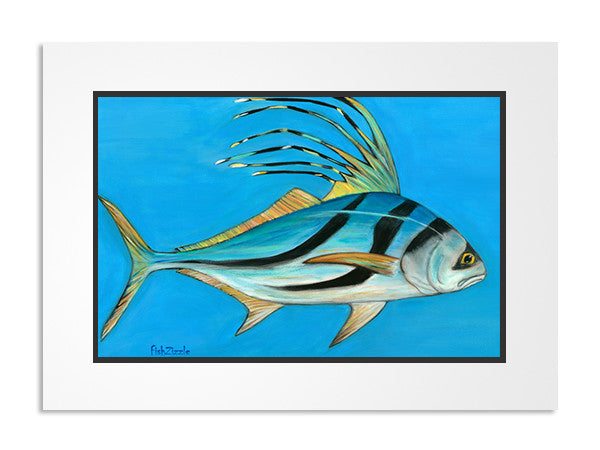 Rooster Fish Art Print - FishZizzle