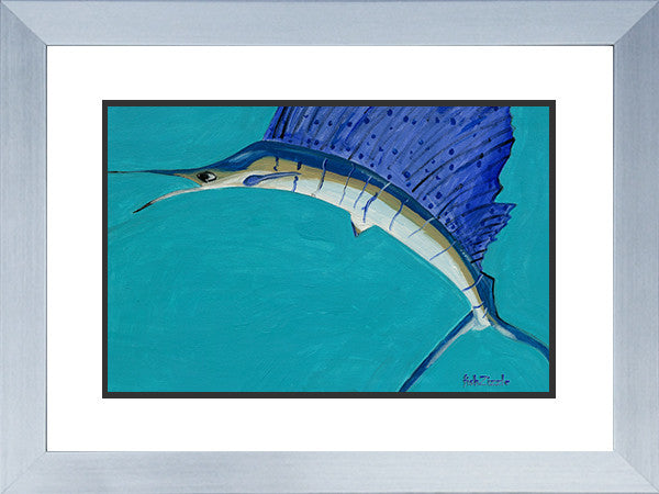 Sailfish Art Framed - FishZizzle