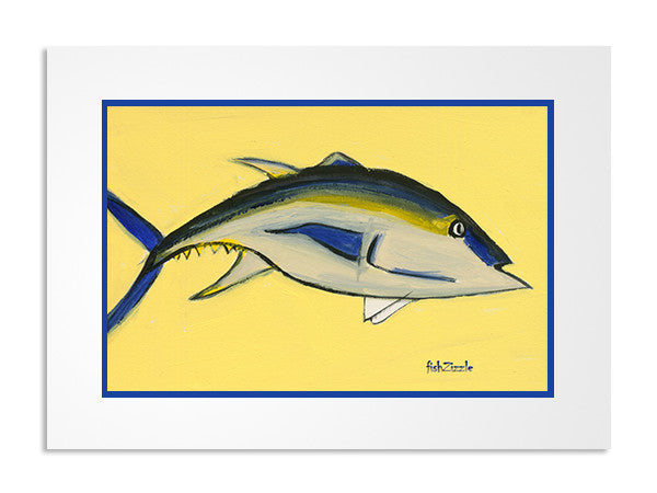 Blackfin Tuna Fish Art Print - FishZizzle