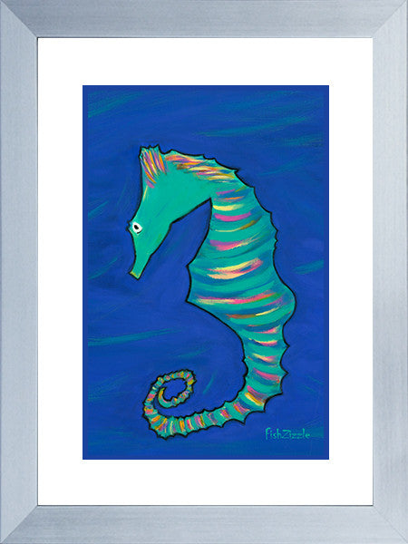 Seahorse Art Framed - FishZizzle