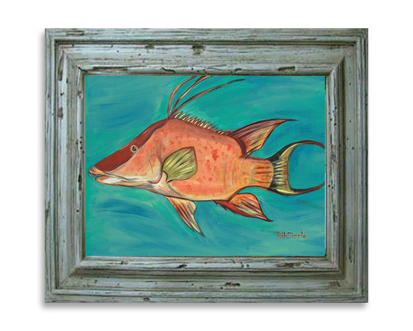 Hog Fish Tile Art - FishZizzle