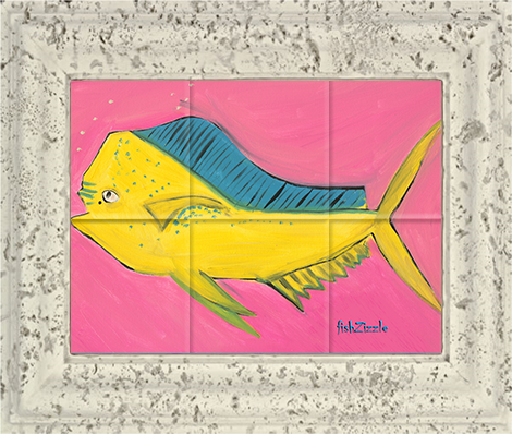 Mahi Mahi Fish Tile Art - FishZizzle