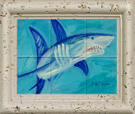 Shark Tile Art - FishZizzle