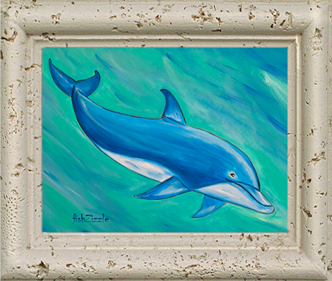 Dolphin Tile Art - FishZizzle