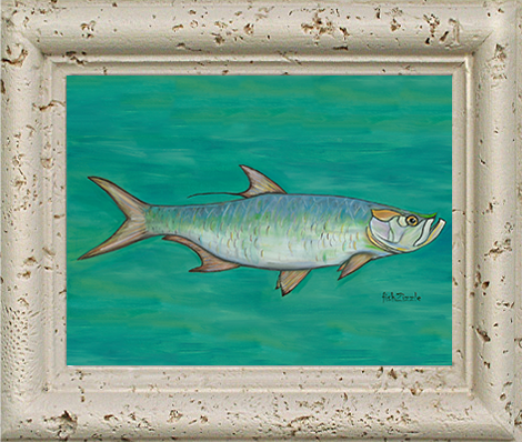 Tarpon Fish Tile Art - FishZizzle