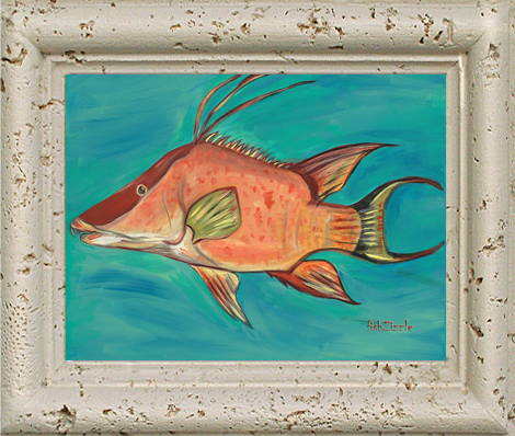 Hog Fish Tile Art - FishZizzle