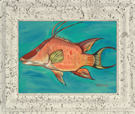 Hog Fish Tile Art - FishZizzle