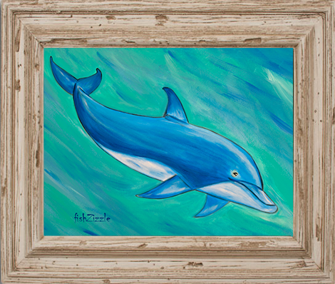 Dolphin Tile Art - FishZizzle