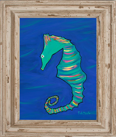 Seahorse Tile Art - FishZizzle