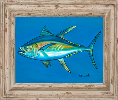 Tuna Fish Tile Art - FishZizzle