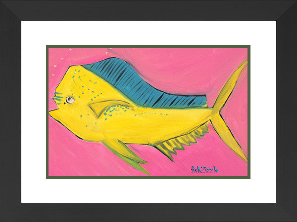 Mahi Mahi Fish Art Framed - FishZizzle