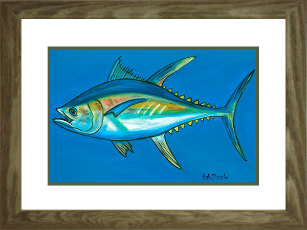 Tuna Fish Framed Art - FishZizzle