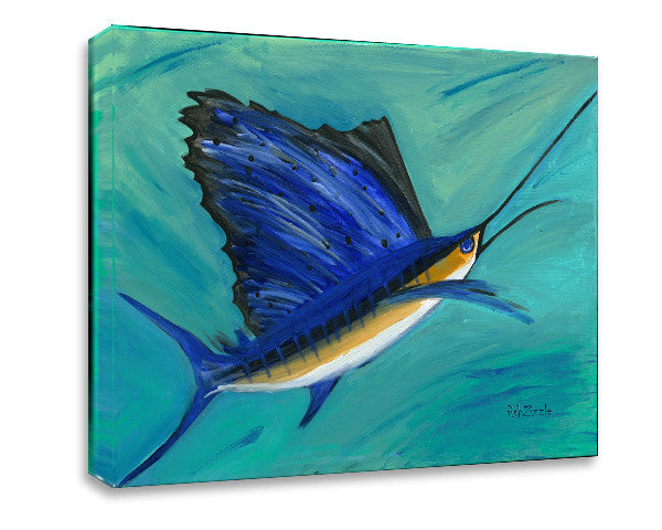 Sailfish Canvas Art - FishZizzle
