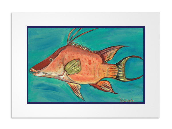 Hog Fish Art Print - FishZizzle