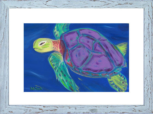 Sea Turtle Art Framed - FishZizzle