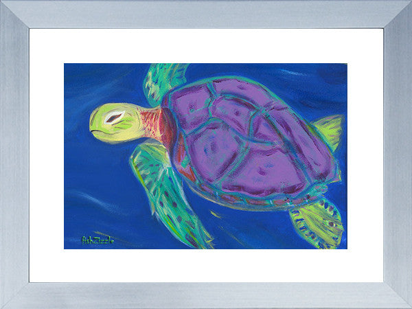 Sea Turtle Art Framed - FishZizzle