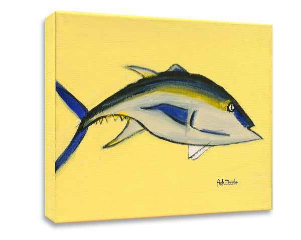 Blackfin Tuna Fish Canvas Art - FishZizzle