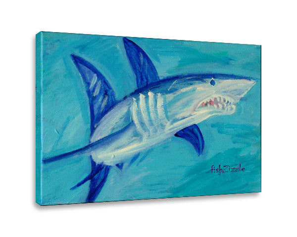 Shark Canvas Art - FishZizzle