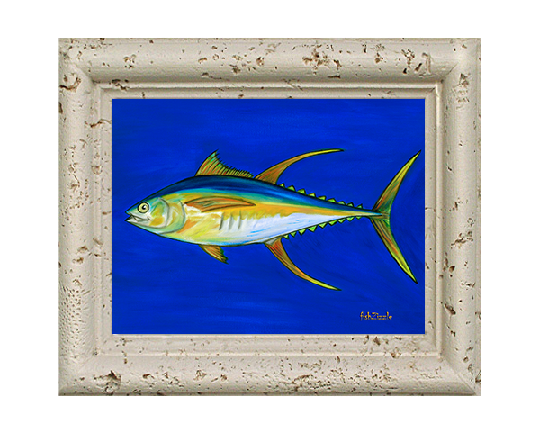 Yellowfin Tuna Fish Tile Art - FishZizzle