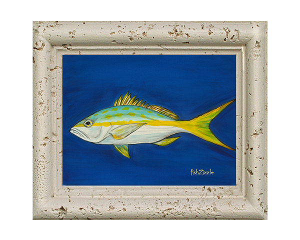 Yellowtail Snapper Fish Tile Art - FishZizzle