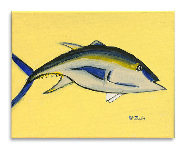Blackfin Tuna Fish Art Print - FishZizzle