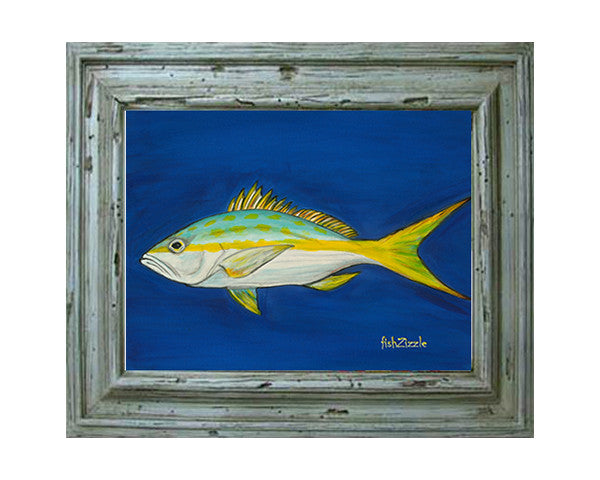 Yellowtail Snapper Fish Tile Art - FishZizzle