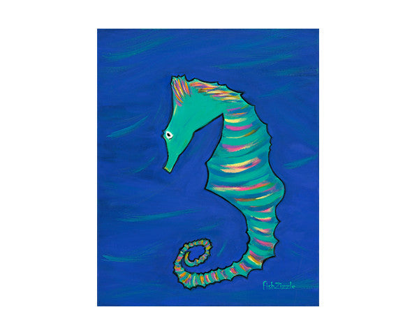 Seahorse Tile Art - FishZizzle