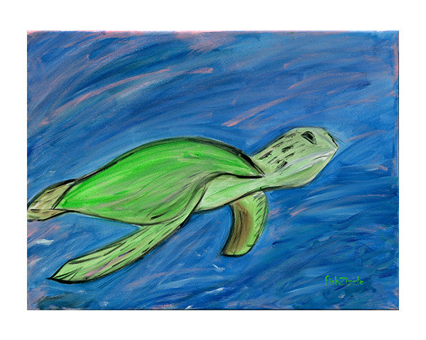 Sea Turtle Tile Art - FishZizzle