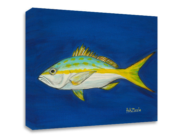 Yellowtail Snapper Canvas Art - FishZizzle