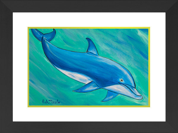 Dolphin Art Framed - FishZizzle