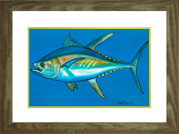 Tuna Fish Framed Art - FishZizzle