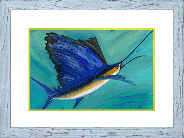 Sailfish Art Framed - FishZizzle