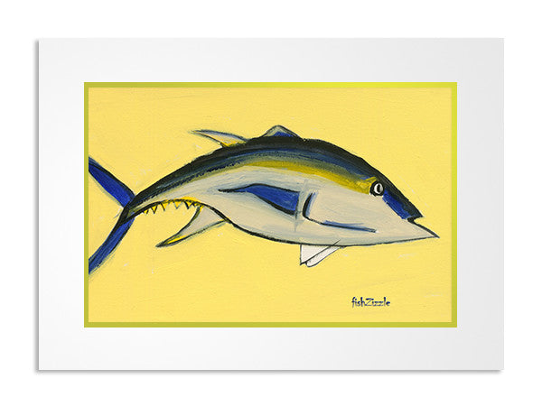 Blackfin Tuna Fish Art Print - FishZizzle