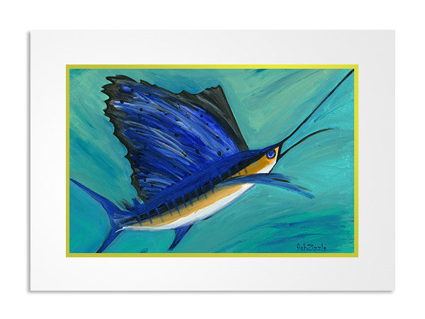 Sailfish Art Print - FishZizzle