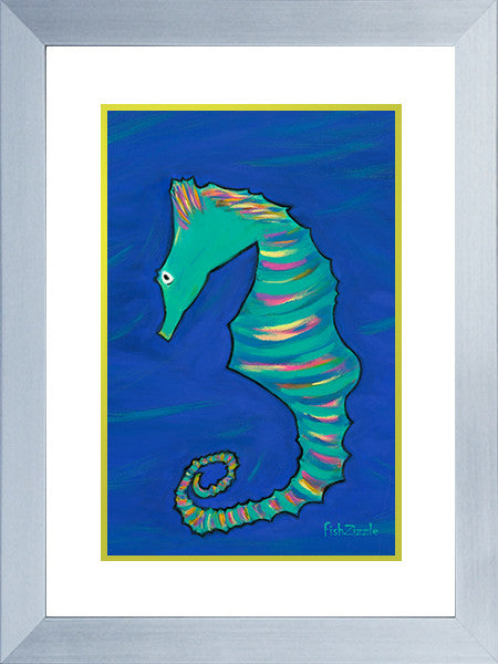 Seahorse Art Framed - FishZizzle