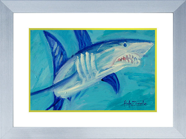 Shark Art Framed - FishZizzle